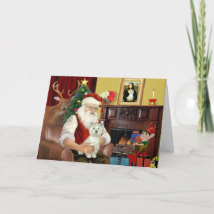 Santa's West Highland Terrier Holiday Card