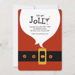 Santa's White Beard Invitation