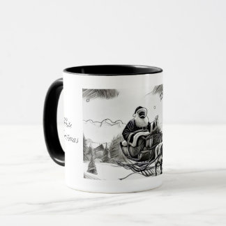 Santa's White Christmas Mug