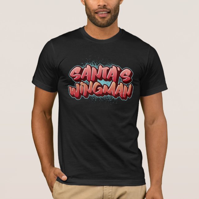 Santa's Wingman T-Shirt (Front)