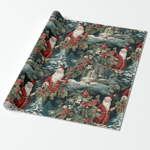 Santa's Winter Garden III Wrapping Paper
