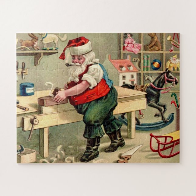 Santa's Workshop Big Piece Jigsaw Puzzle (Horizontal)