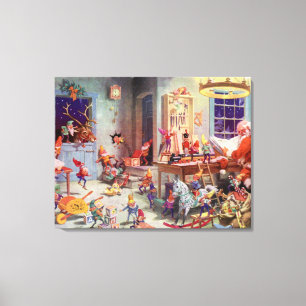 Santas Workshop Canvas Print