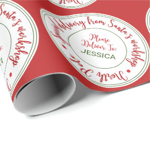 Santa's Workshop Christmas Wrapping Paper