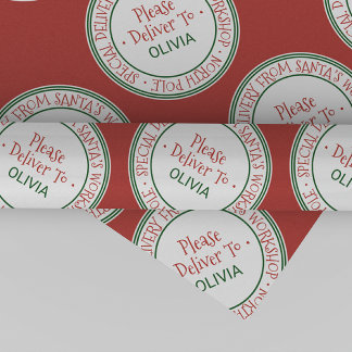 Santa's Workshop Christmas Wrapping Paper