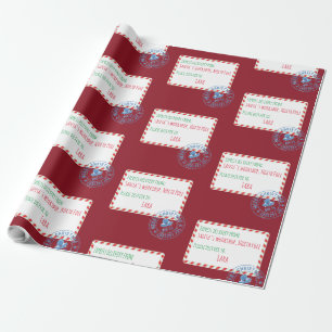 Santa's Workshop Delivery Personalised Wrapping Paper