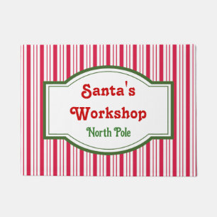 Santa's Workshop Doormat Rug