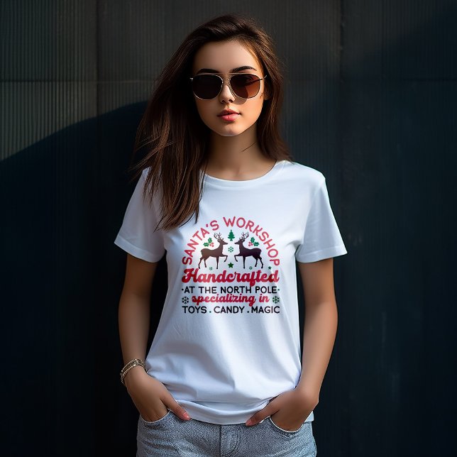 Santa's Workshop Festive Christmas T-Shirt (Creator Uploaded)