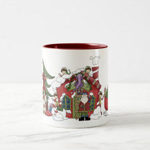 Santa's Workshop Holiday Mug