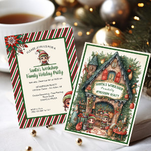 Santa's Workshop Holiday Party Invitation