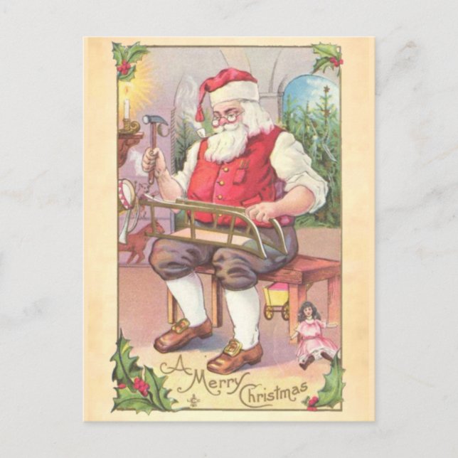 Santa's Workshop Postcard (Front)