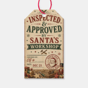 Santa's Workshop Quality Control Gift Tags