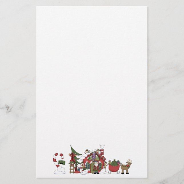 Santa's Workshop Stationery (Front)