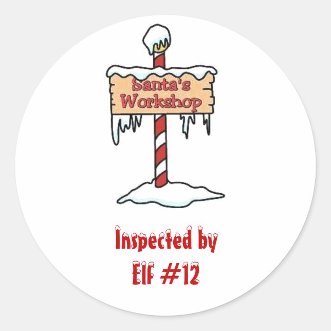 Santa's Workshop Sticker (Front)