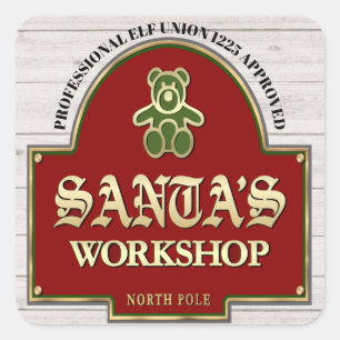 Santa's Workshop Sticker