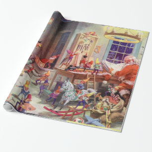 Santas Workshop Wrapping Paper