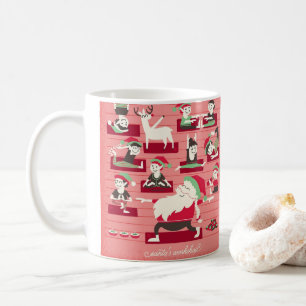Santa's Workshop Yoga Christmas Mug