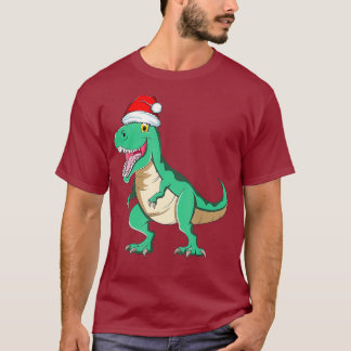 Santasaurus Rex TRex Christmas Pyjamas Dinosaur T-Shirt