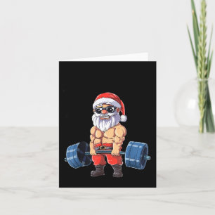 Santashred Funny Santa Meme Xmas Gym Bodybuilding  Card