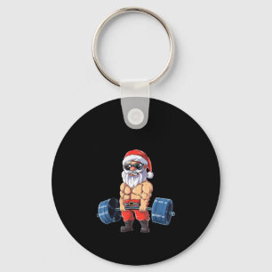 Santashred Funny Santa Meme Xmas Gym Bodybuilding Key Ring