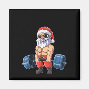 Santashred Funny Santa Meme Xmas Gym Bodybuilding Magnet