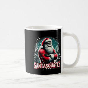 Santasquatch Funny Bigfoot Santa Christmas Art Coffee Mug