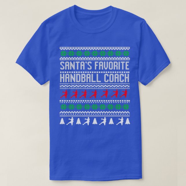 Santax27s Favorite Handball Coach T-Shirt (Design Front)