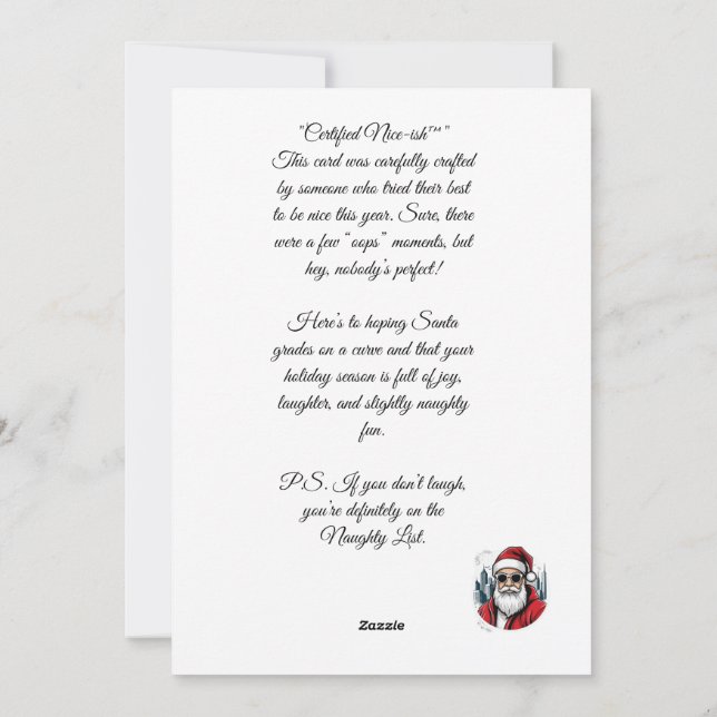 SantaYou Card 1 (Back)