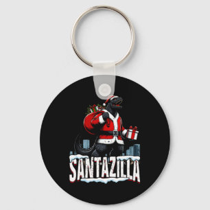 Santazilla Kaiju Santa Christmas Japanese Monster  Key Ring