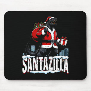 Santazilla Kaiju Santa Christmas Japanese Monster  Mouse Mat