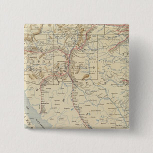 Sante Fe Route, California 15 Cm Square Badge