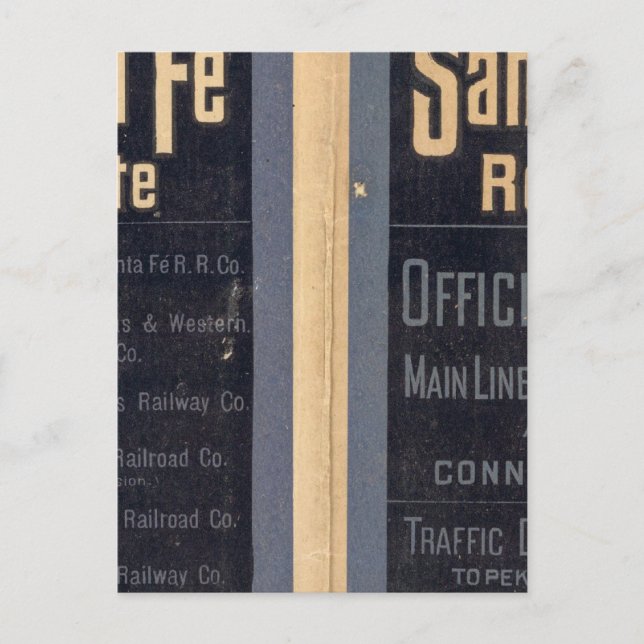 Sante Fe Route, California Postcard (Front)