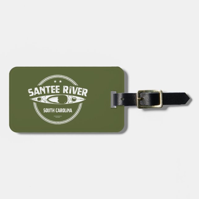 Santee River South Carolina Kayaking Luggage Tag (Front Horizontal)