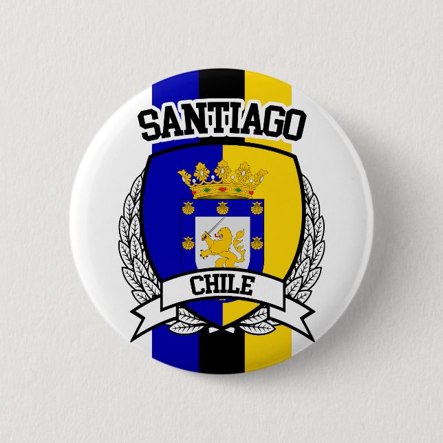 Santiago 6 Cm Round Badge (Front)