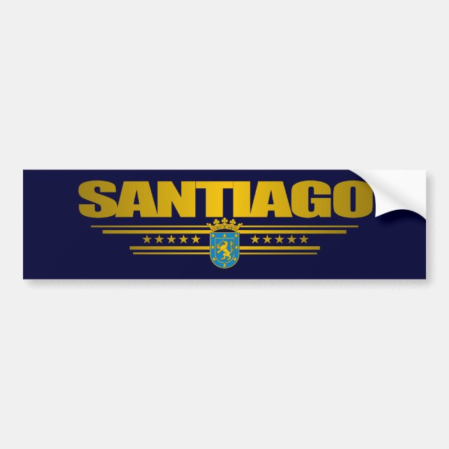 Santiago Bumper Sticker (Front)