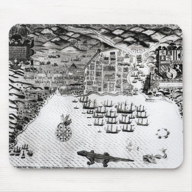 Santiago, Cape Verde, 1589 Mouse Mat (Front)