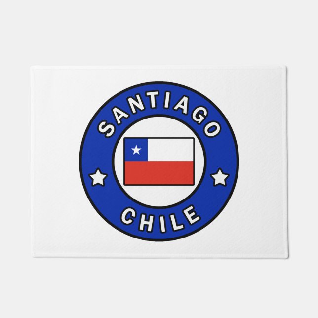 Santiago Chile Doormat (Front)