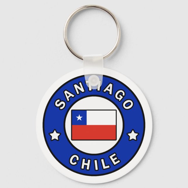 Santiago Chile Key Ring (Front)