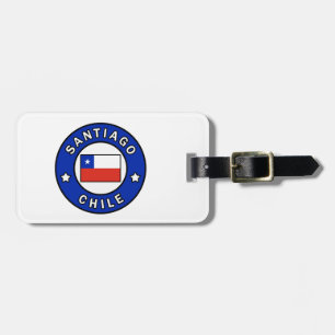 Santiago Chile Luggage Tag