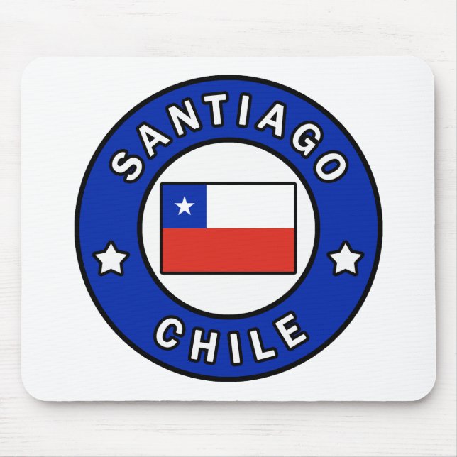 Santiago Chile Mouse Mat (Front)
