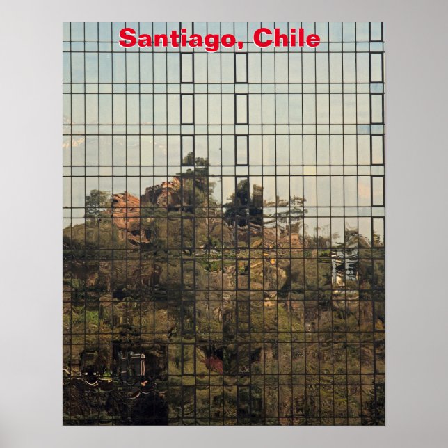 Santiago, Chile reflection Poster (Front)