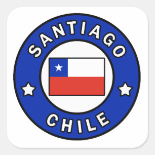 Santiago Chile Square Sticker