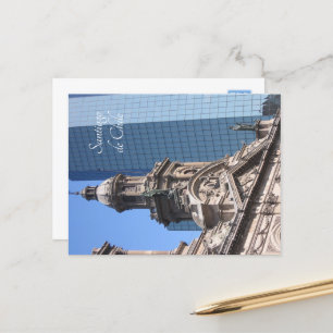 Santiago de Chile, Old and New Postcard