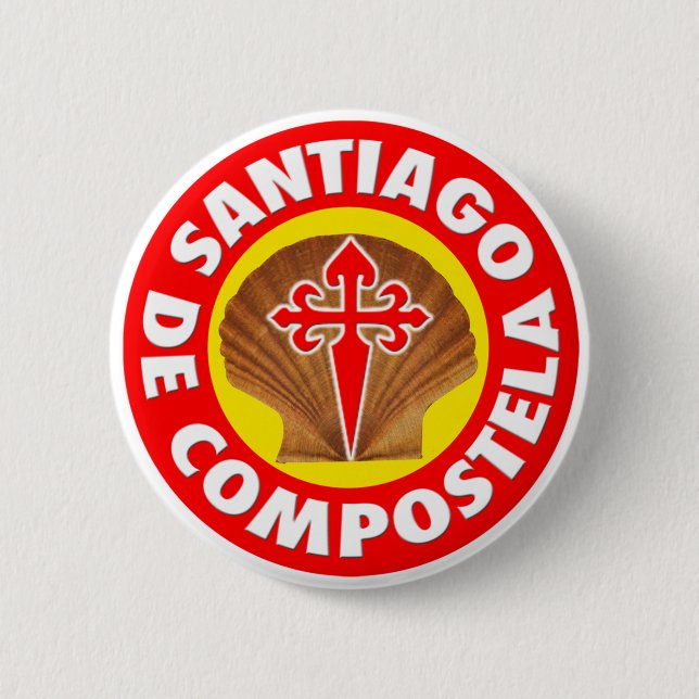 Santiago de Compostela 6 Cm Round Badge (Front)