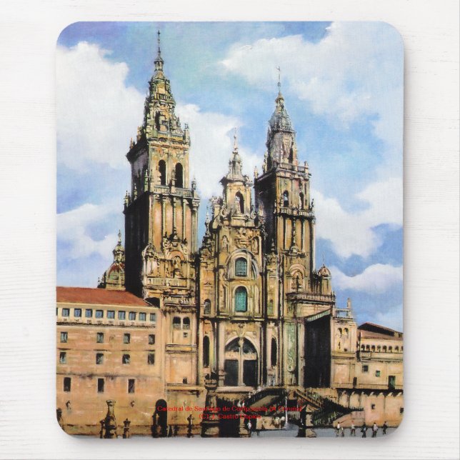 Santiago de Compostela Cathedral (A Coruña) Mouse Mat (Front)