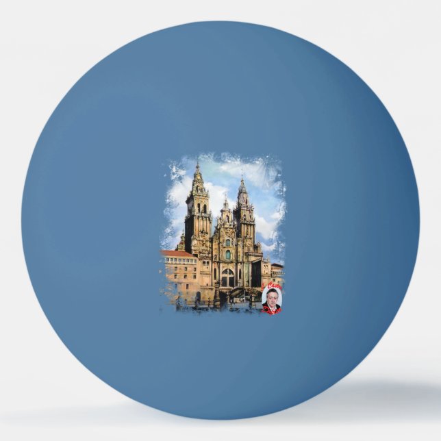 Santiago de Compostela Cathedral (A Coruña) Ping Pong Ball (Front)