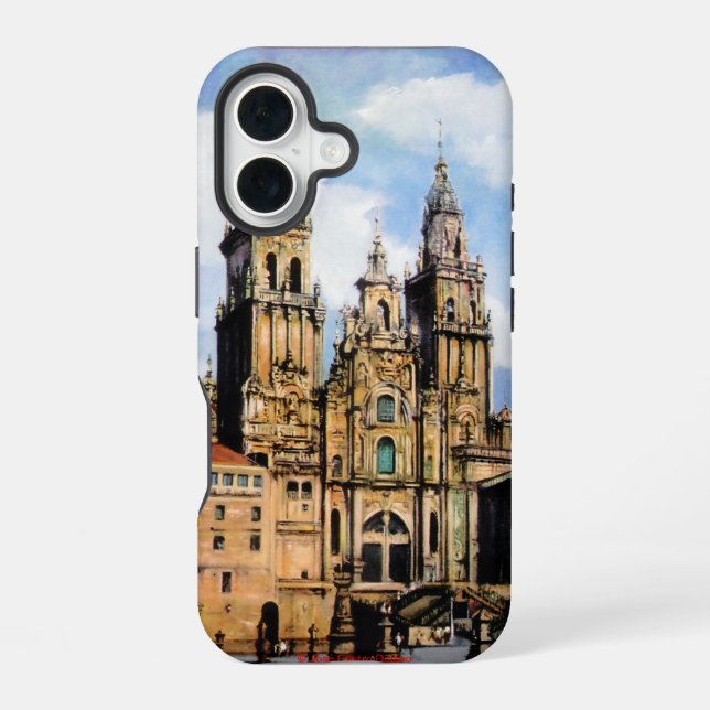 Santiago de Compostela Cathedral iPhone 16 Case (Back)