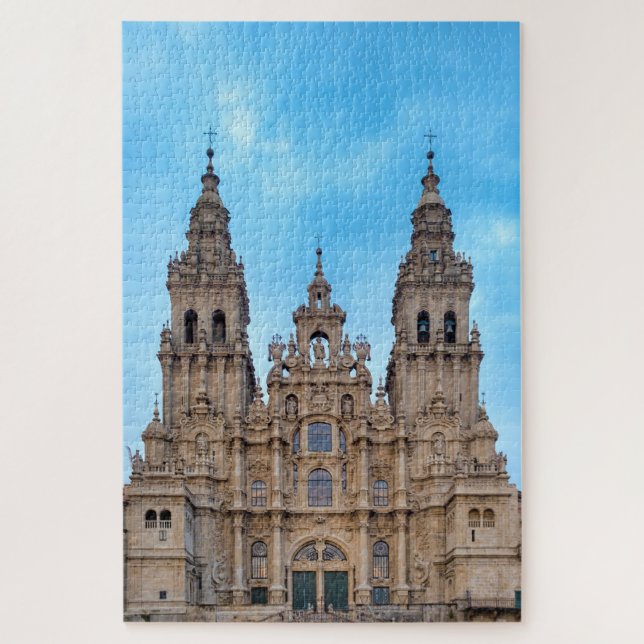 Santiago de Compostela Cathedral Jigsaw Puzzle (Vertical)