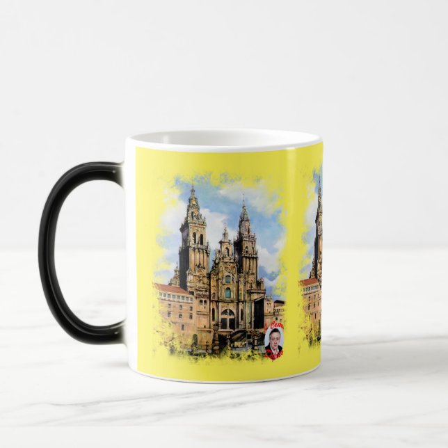 Santiago de Compostela Cathedral Magic Mug (Left)