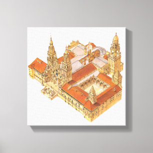 Santiago de Compostela Cathedral. Spain Canvas Print